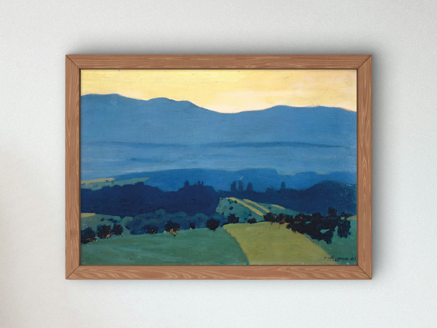 Landscape in the Jura Mountains near Romanel by Félix Vallotton 1900, Wall Art Print, Fine Art Reproduction, Museum Quality Decor, Poster