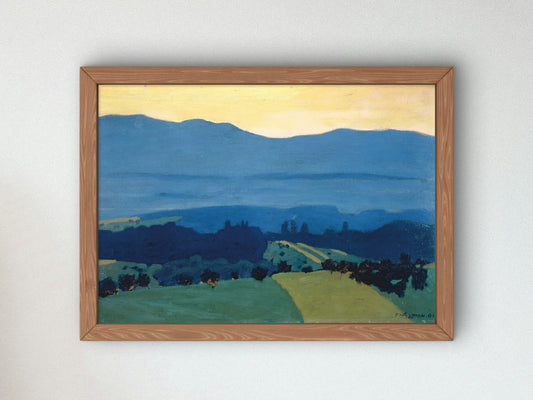 Landscape in the Jura Mountains near Romanel by Félix Vallotton 1900, Wall Art Print, Fine Art Reproduction, Museum Quality Decor, Poster