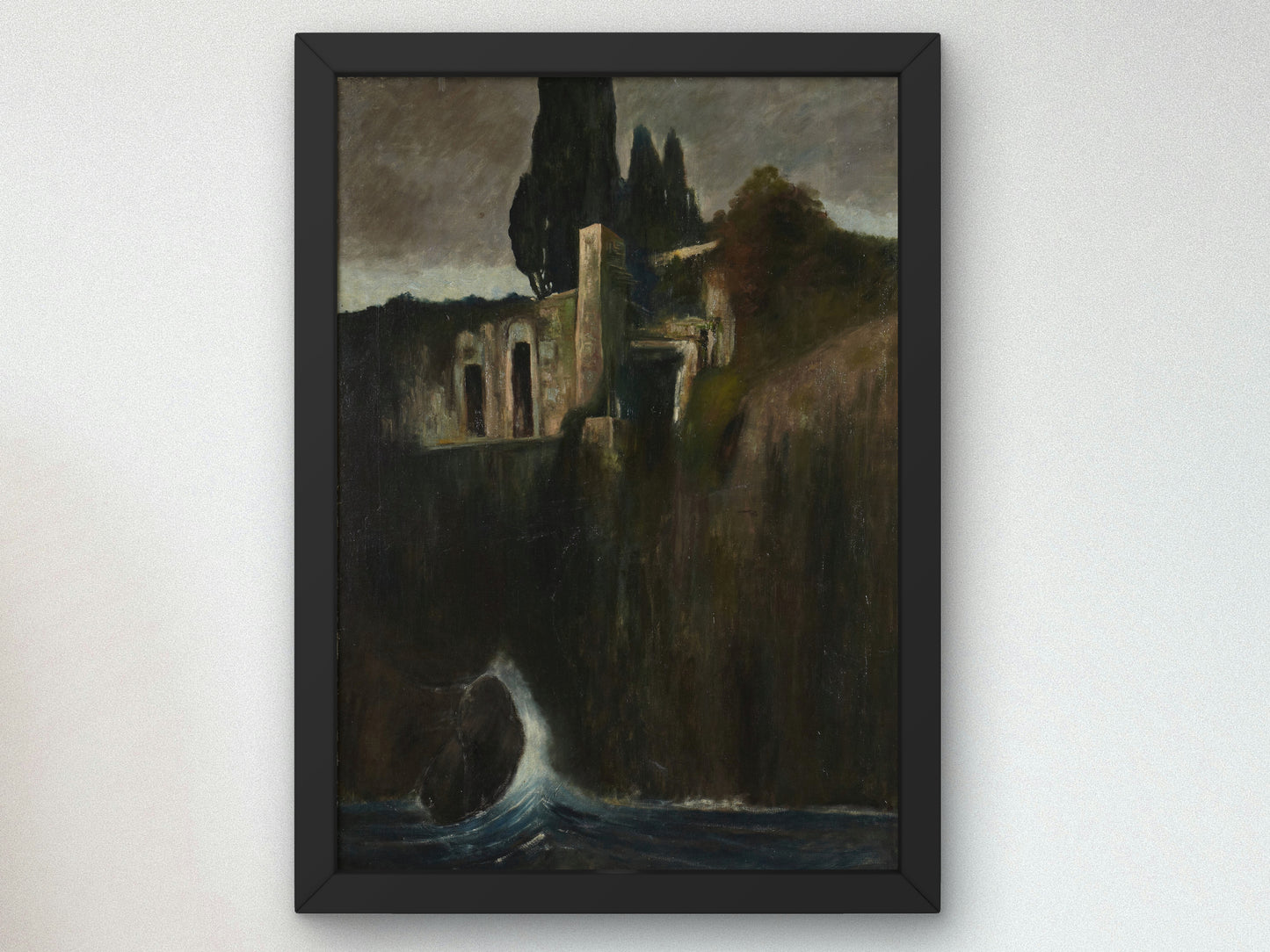 Ruins by Arnold Böcklin, Wall Art Print, Fine Art Reproduction, Museum Quality Decor, Poster