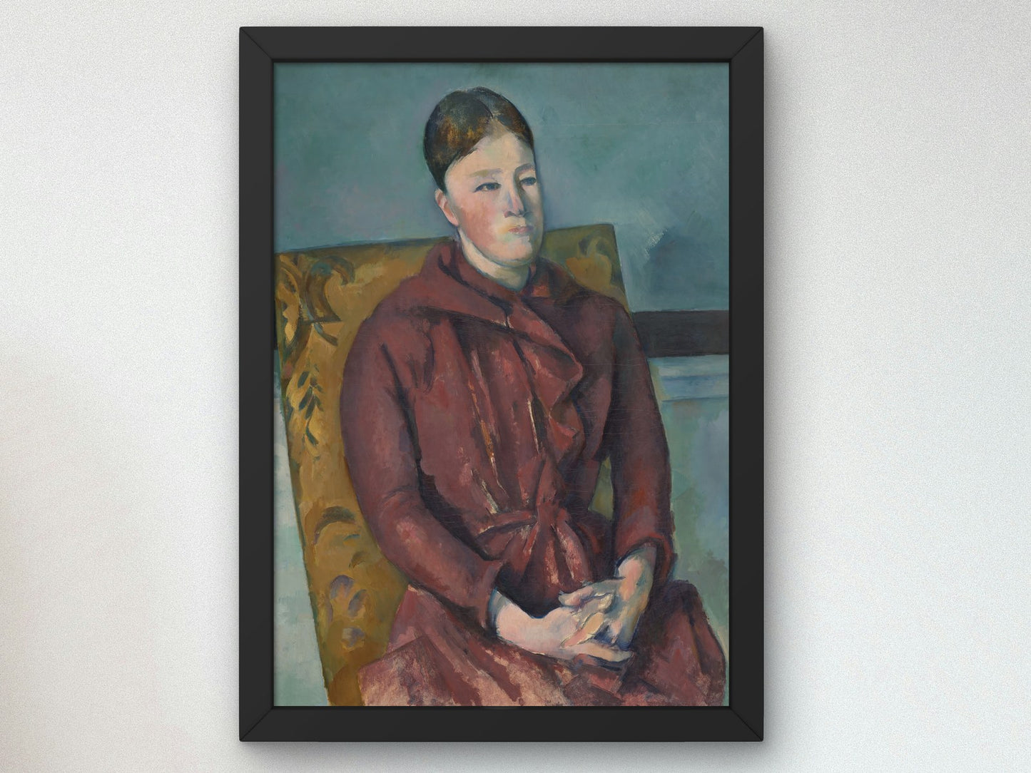 Madame Cezanne in a Yellow Chair by Paul Cézanne 1888, Wall Art Print, Fine Art Reproduction, Museum Quality Decor, Poster
