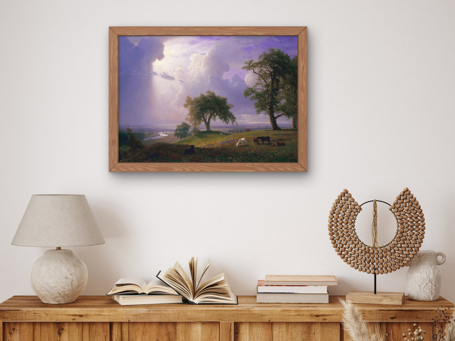 California Spring by Albert Bierstadt 1875, Wall Art Print, Fine Art Reproduction, Museum Quality Decor, Poster