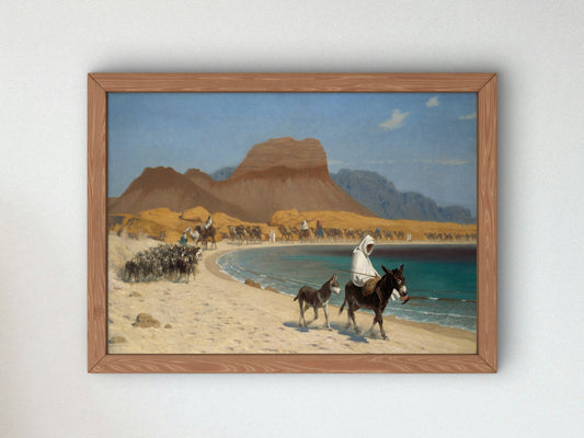 The Gulf of Aqaba by Jean Léon Gérôme 1897, Wall Art Print, Fine Art Reproduction, Museum Quality Decor, Poster