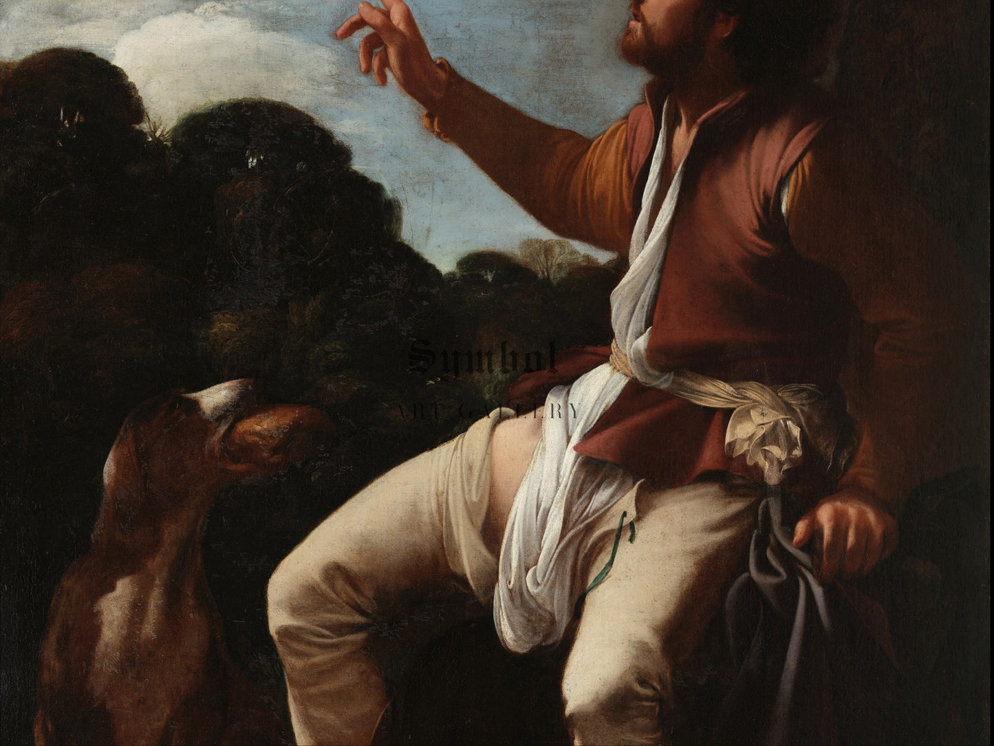 Saint Roch by Carlo Saraceni 1611, Wall Art Print, Fine Art Reproduction, Museum Quality Decor, Poster