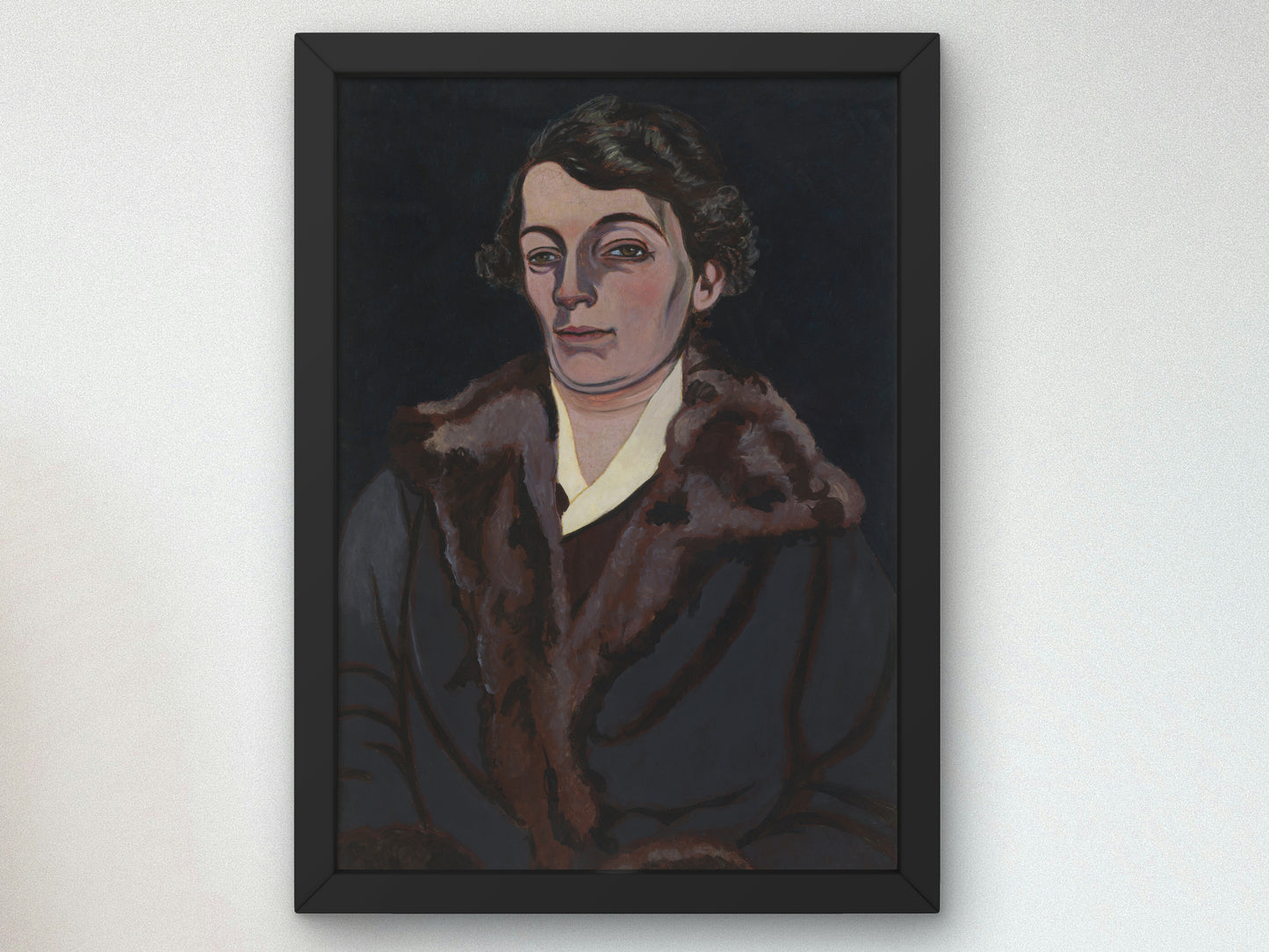 Portrait of Mrs. Storck Hertoghe by Léon Spilliaert 1925, Wall Art Print, Fine Art Reproduction, Museum Quality Decor, Poster