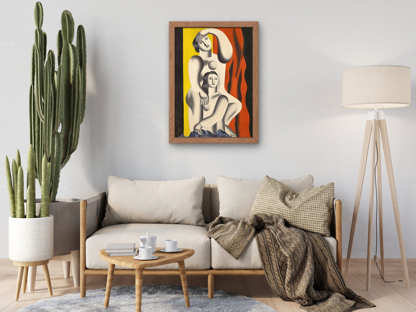 Two Women by Fernand Léger 1929, Wall Art Print, Fine Art Reproduction, Museum Quality Decor, Poster