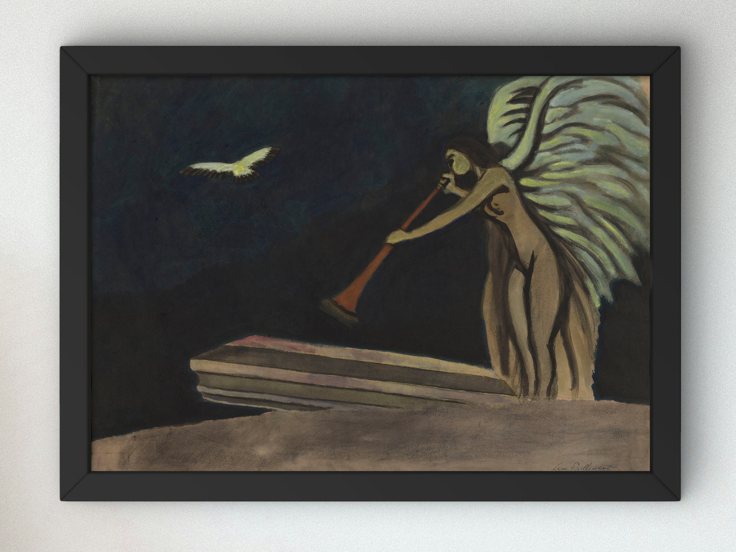 Resurrection by Léon Spilliaert 1928, Wall Art Print, Fine Art Reproduction, Museum Quality Decor, Poster
