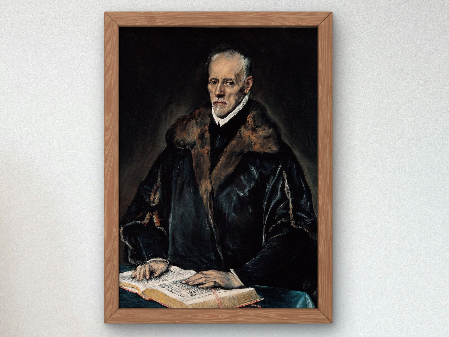 Portrait of Dr Francisco de Pisa by El Greco 1610, Wall Art Print, Fine Art Reproduction, Museum Quality Decor, Poster