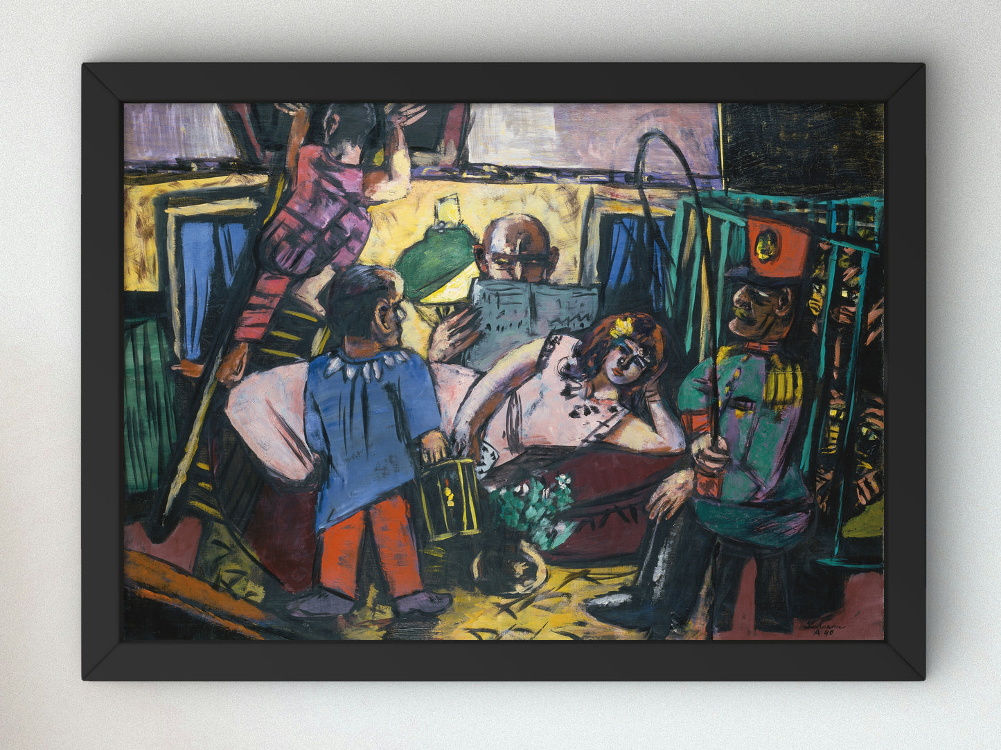 Circus Caravan by Max Beckmann 1940, Wall Art Print, Fine Art Reproduction, Museum Quality Decor, Poster