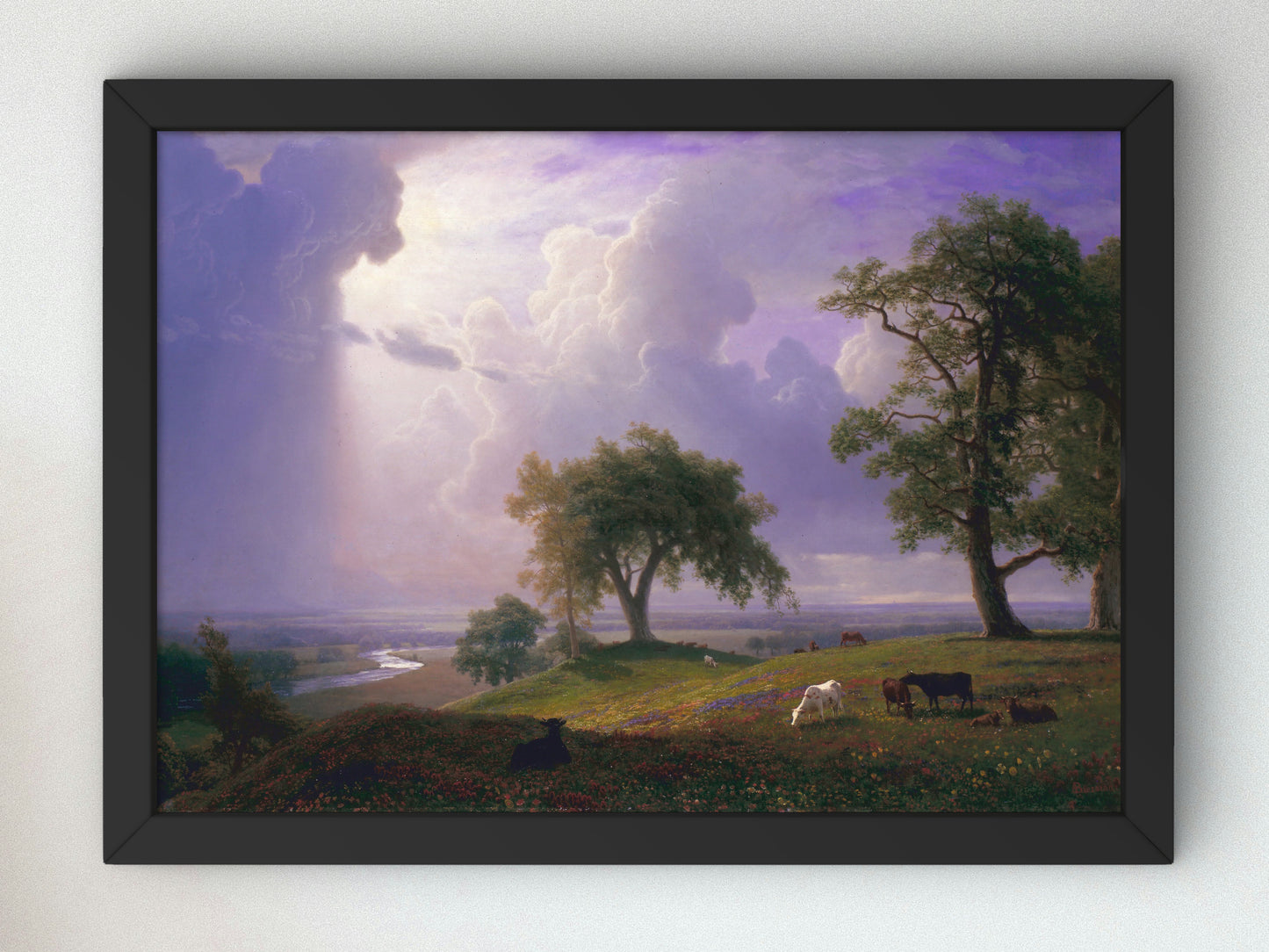 California Spring by Albert Bierstadt 1875, Wall Art Print, Fine Art Reproduction, Museum Quality Decor, Poster