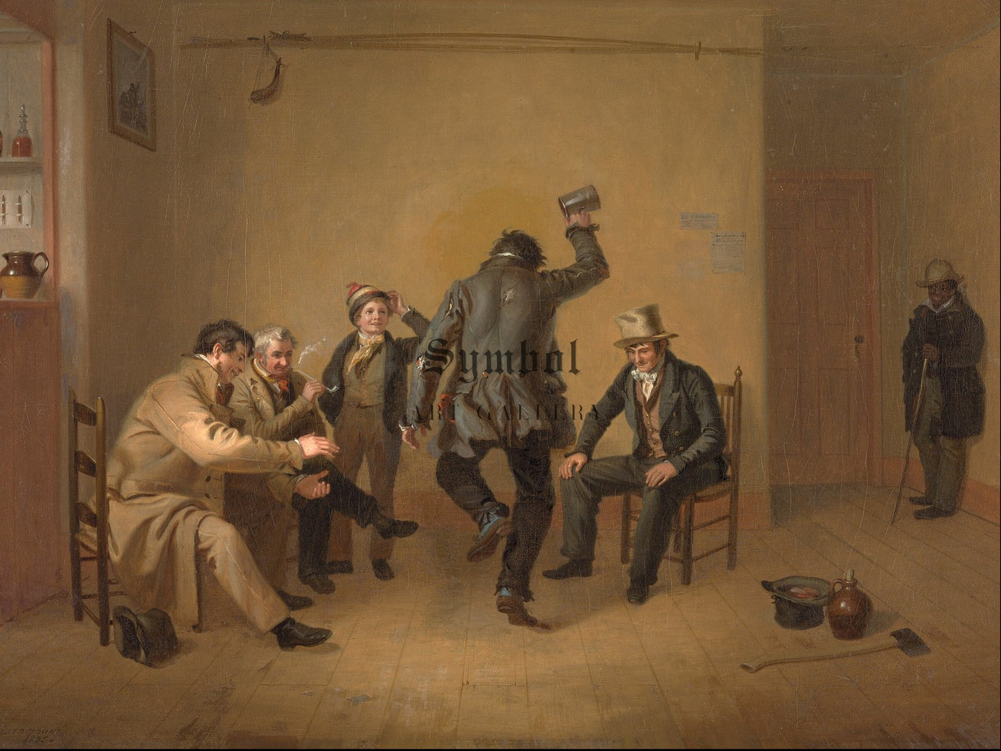 Bar room Scene by William Sidney Mount 1835, Wall Art Print, Fine Art Reproduction, Museum Quality Decor, Poster