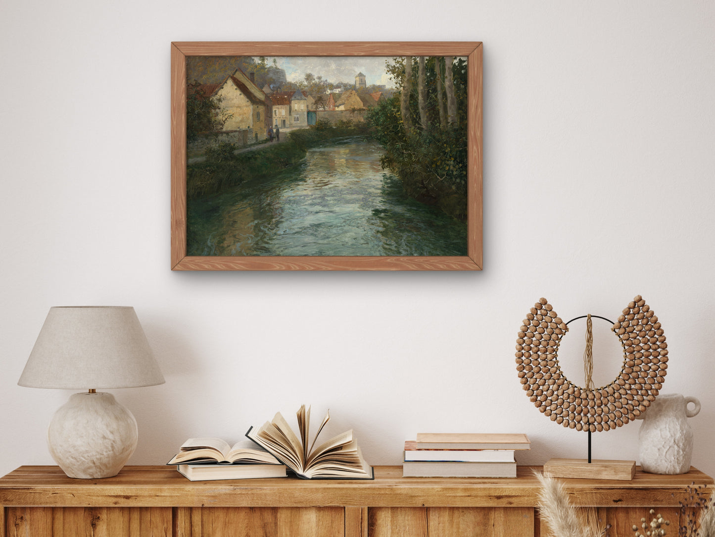Picquigny by Frits Thaulow 1899, Wall Art Print, Fine Art Reproduction, Museum Quality Decor, Poster