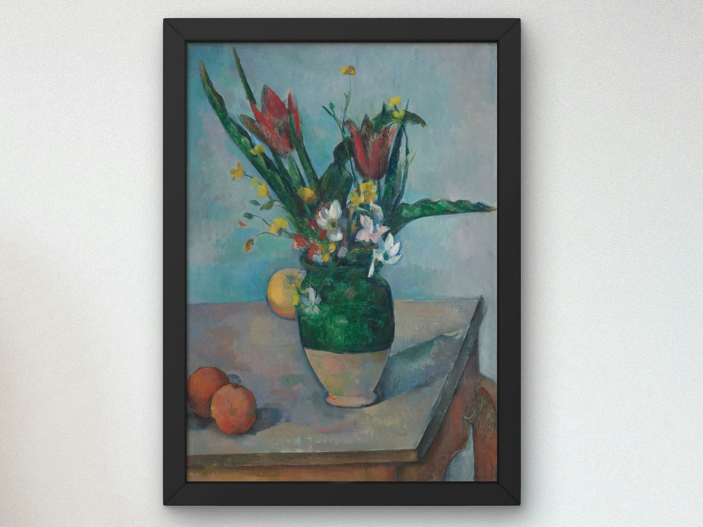 The Vase of Tulips by Paul Cézanne 1890, Wall Art Print, Fine Art Reproduction, Museum Quality Decor, Poster