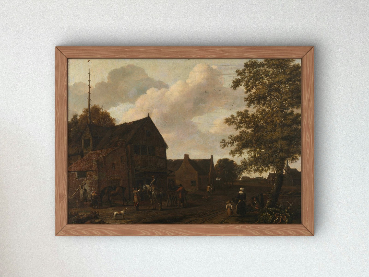 The Watering Place by Emanuel Murant, Wall Art Print, Fine Art Reproduction, Museum Quality Decor, Poster