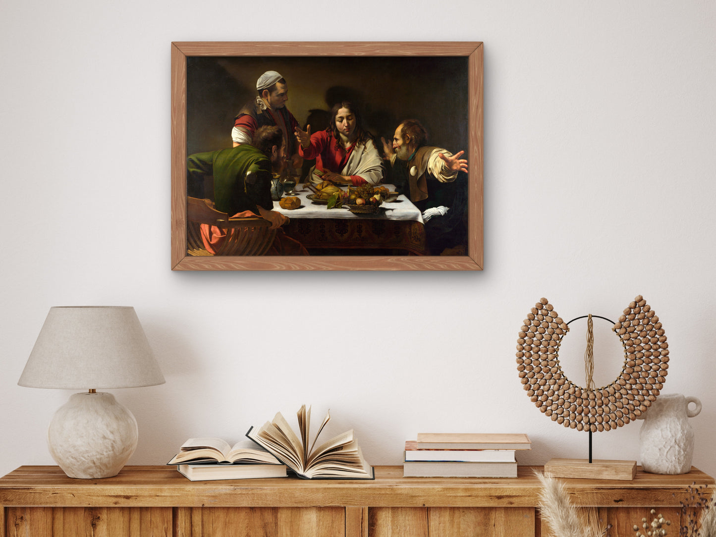Supper at Emmaus by Caravaggio 1601, Wall Art Print, Fine Art Reproduction, Museum Quality Decor, Poster