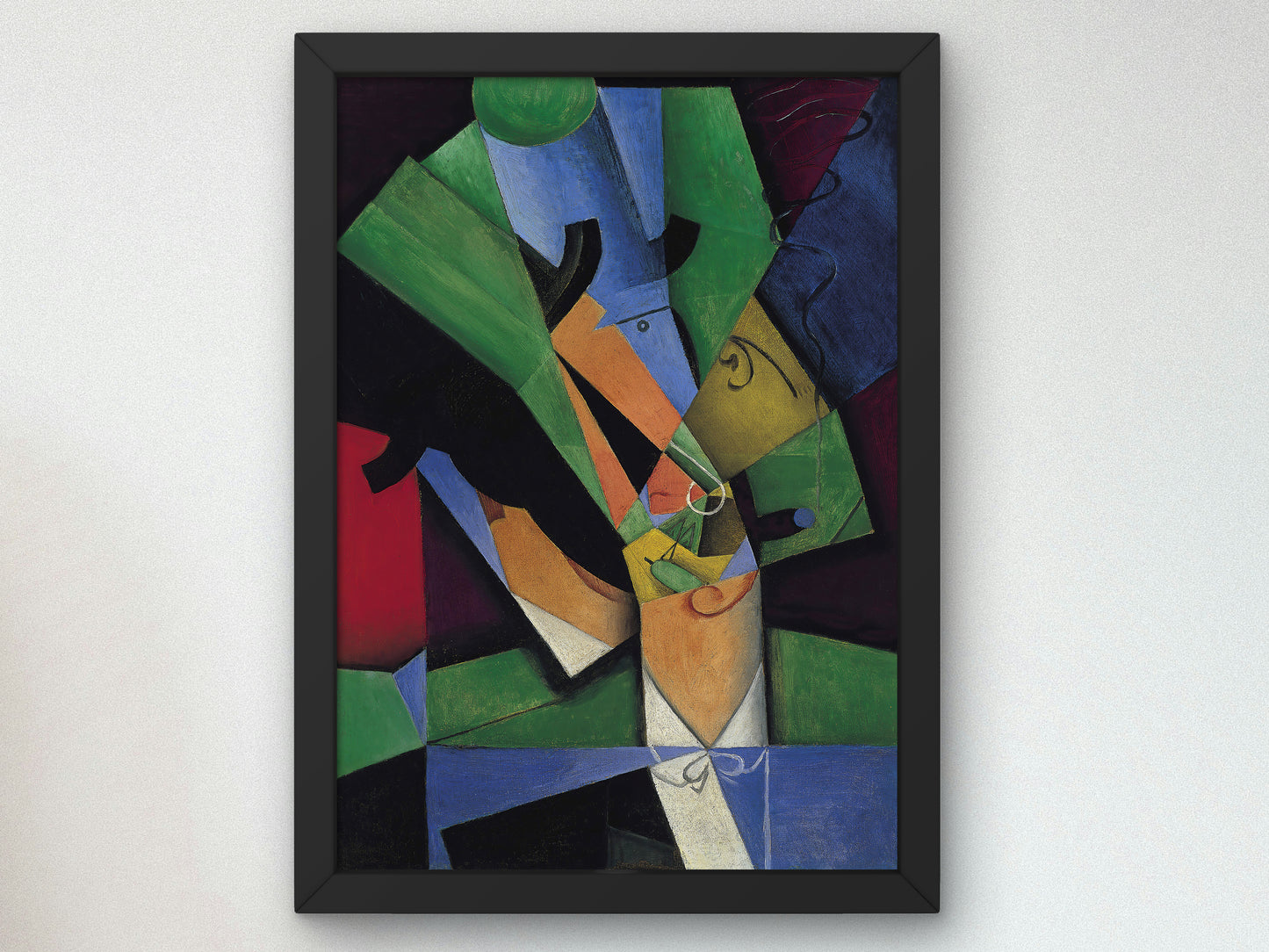 The Smoker by Juan Gris 1913, Wall Art Print, Fine Art Reproduction, Museum Quality Decor, Poster