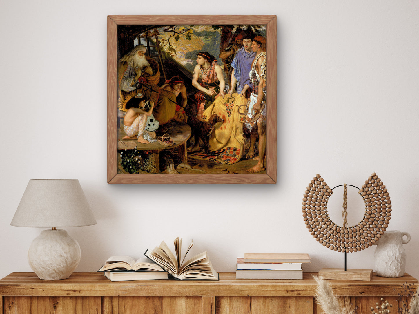 The Coat of Many Colours by Ford Madox Brown 1866, Wall Art Print, Fine Art Reproduction, Museum Quality Decor, Poster