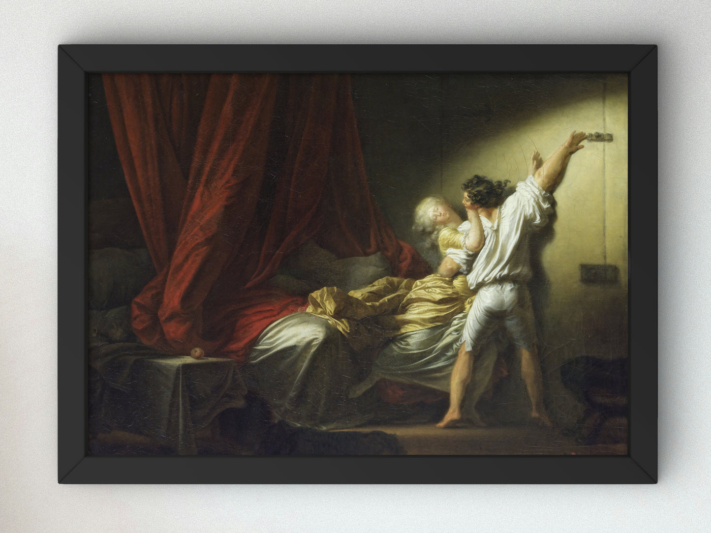 The Bolt by Jean Honoré Fragonard 1778, Wall Art Print, Fine Art Reproduction, Museum Quality Decor, Poster