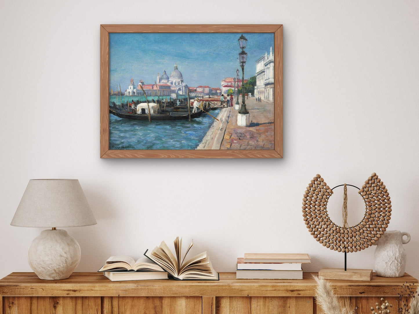 Venice by Dario Villares Barbosa 1920, Wall Art Print, Fine Art Reproduction, Museum Quality Decor, Poster