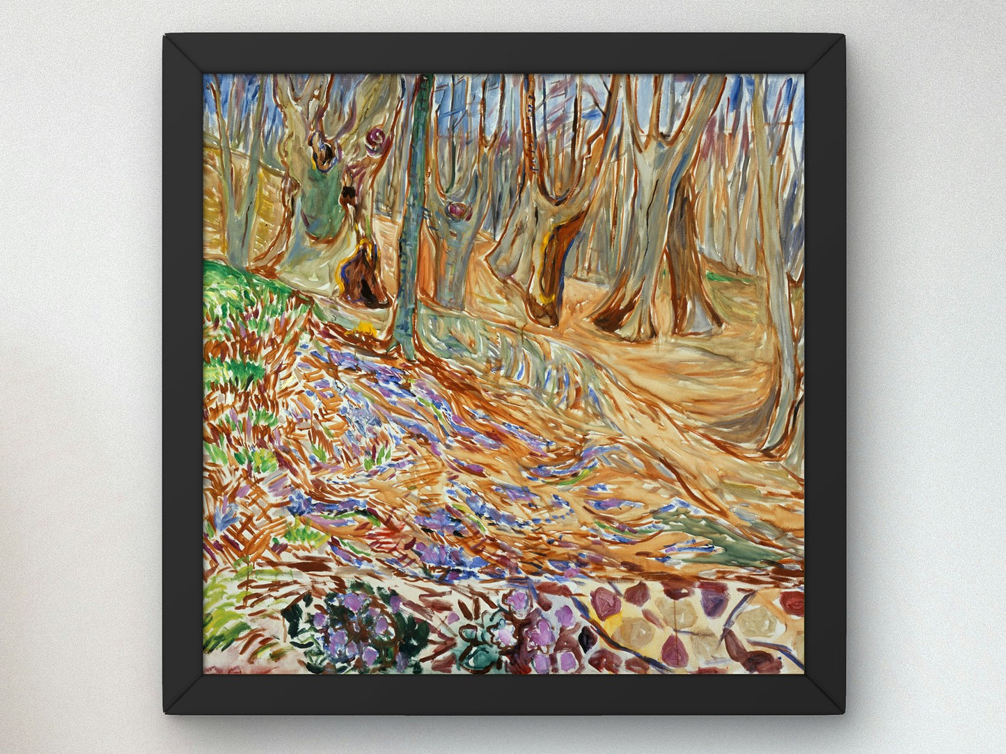 Elm Forest in Spring by Edvard Munch 1923, Wall Art Print, Fine Art Reproduction, Museum Quality Decor, Poster