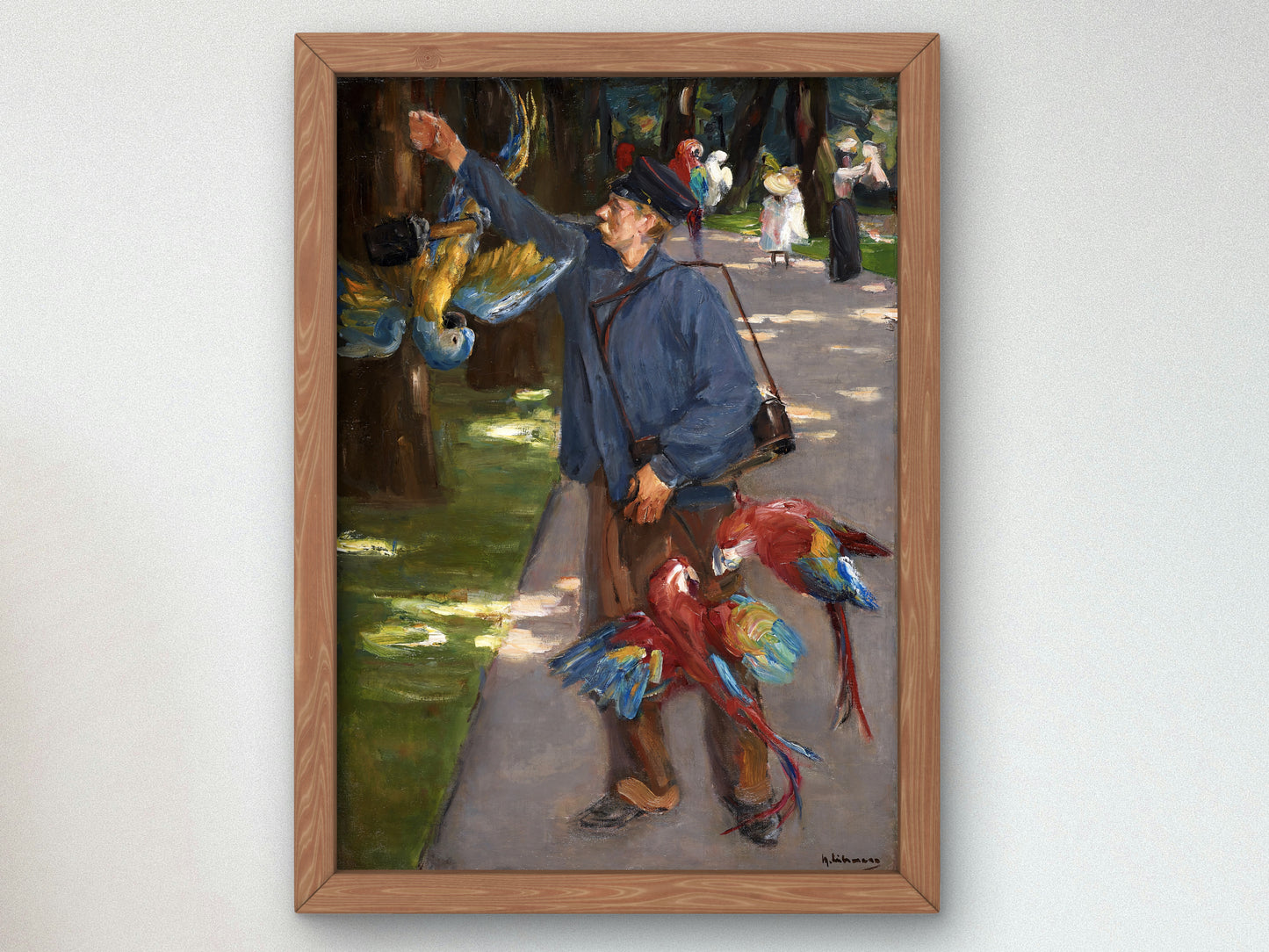 The Parrot Man by Max Liebermann 1902, Wall Art Print, Fine Art Reproduction, Museum Quality Decor, Poster