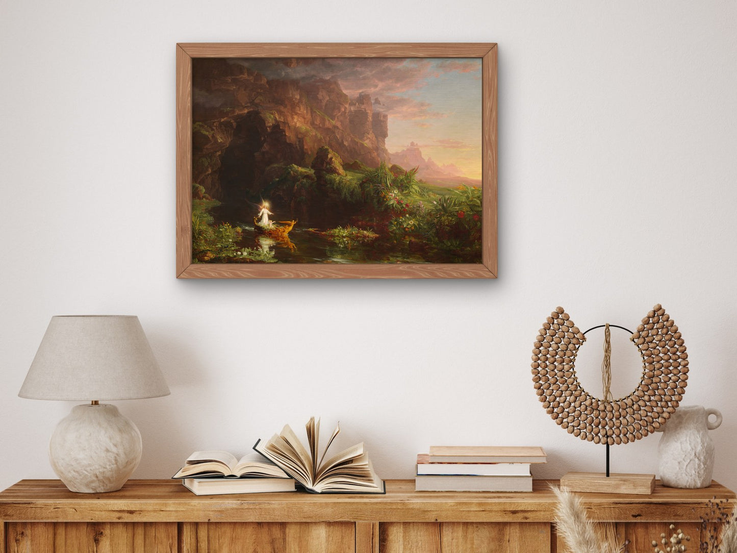 The Voyage of Life Childhood by Thomas Cole 1842, Wall Art Print, Fine Art Reproduction, Museum Quality Decor, Poster