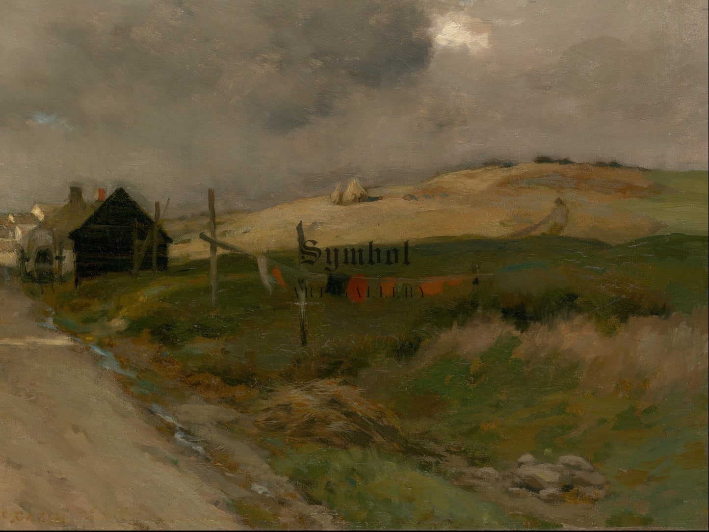 Landscape by Jean Charles Cazin 1895, Wall Art Print, Fine Art Reproduction, Museum Quality Decor, Poster