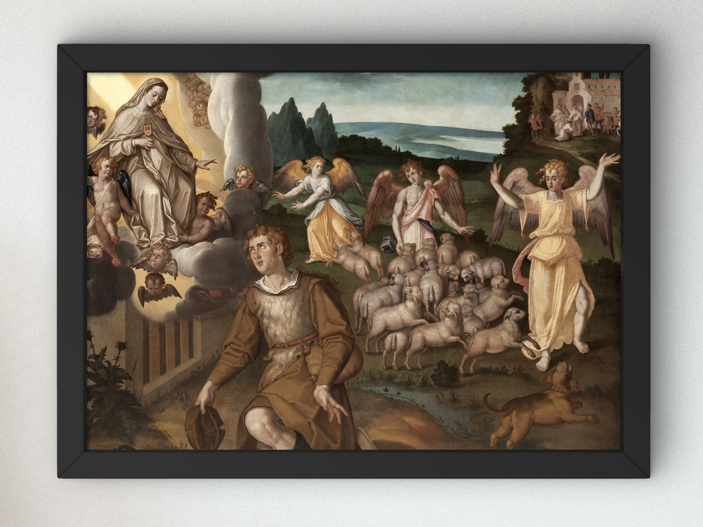 The Appearance of the Virgin to Saint Raymond Nonnatus by Francisco Pacheco 1600, Wall Art Print, Fine Art Reproduction, Museum Quality