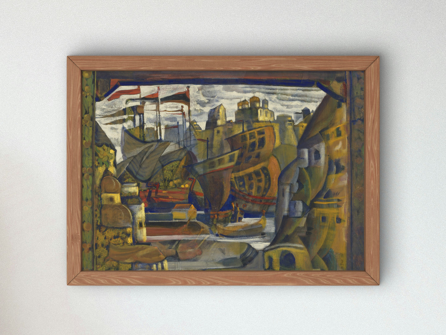 The Novgorod Market From Sadko by Nicholas Roerich 1920, Wall Art Print, Fine Art Reproduction, Museum Quality Decor, Poster
