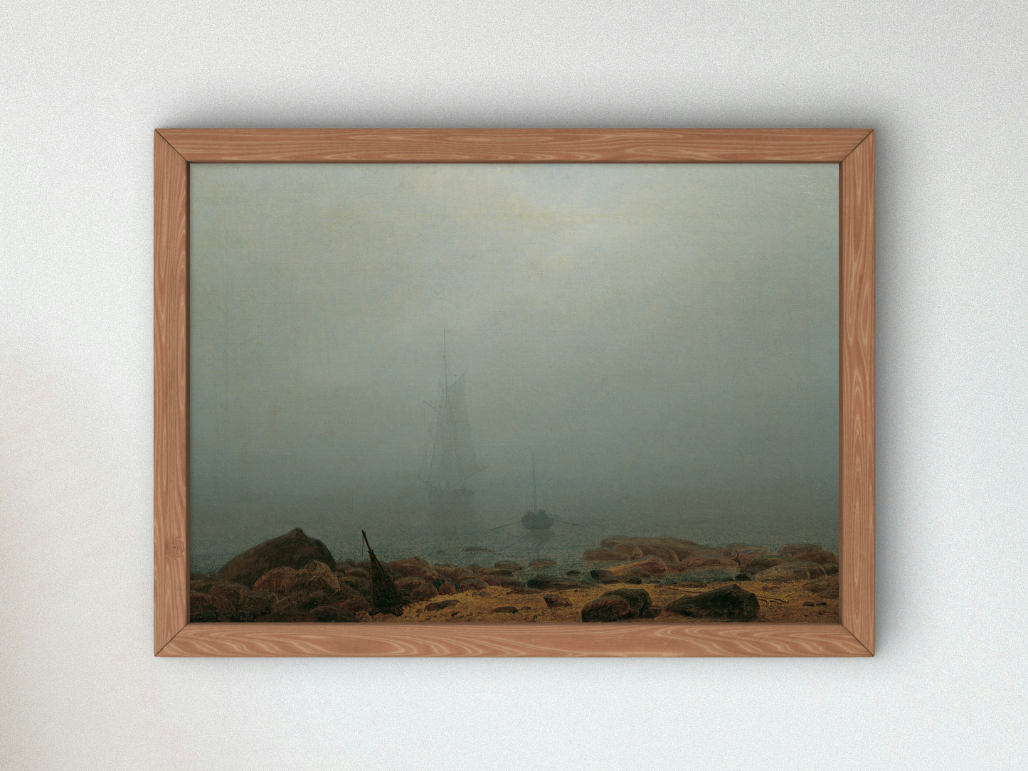 Meeresstrand im Nebel by Caspar David Friedrich 1807, Wall Art Print, Fine Art Reproduction, Museum Quality Decor, Poster