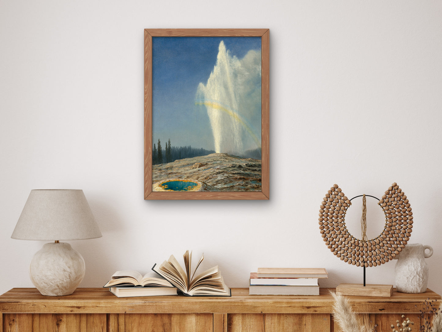 Old Faithful by Albert Bierstadt 1881, Wall Art Print, Fine Art Reproduction, Museum Quality Decor, Poster