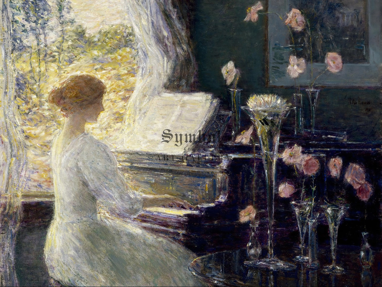 The Sonata by Childe Hassam 1911, Wall Art Print, Fine Art Reproduction, Museum Quality Decor, Poster