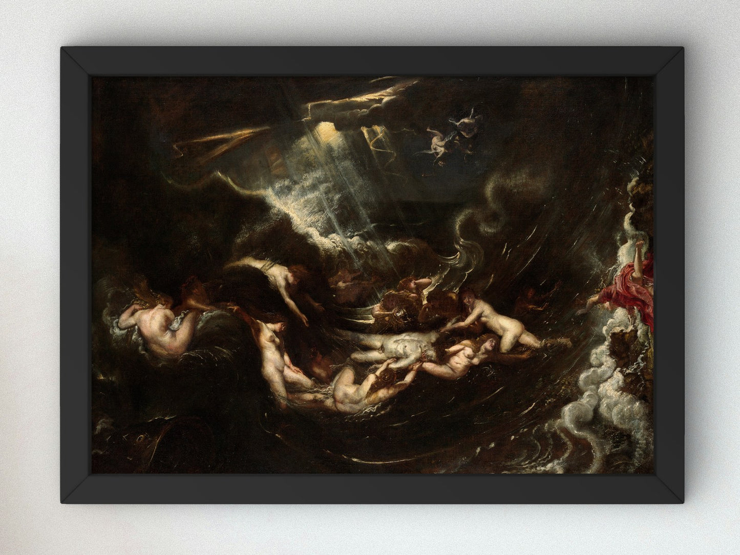 Hero and Leander by Peter Paul Rubens 1604, Wall Art Print, Fine Art Reproduction, Museum Quality Decor, Poster