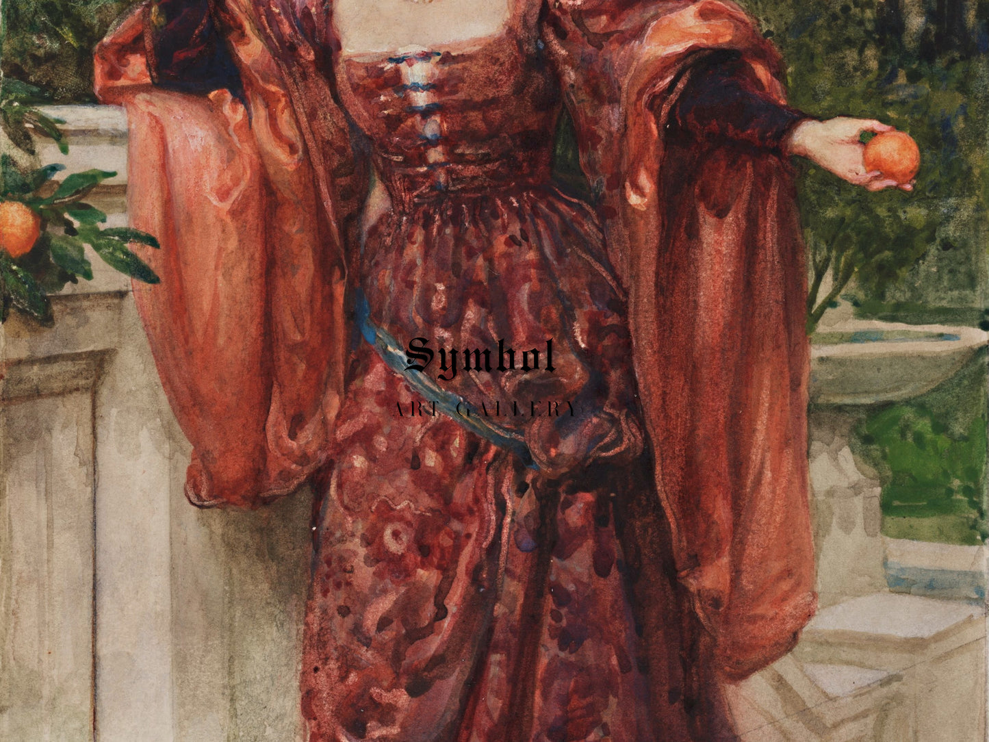 Hesperia by Frank Bernard Dicksee 1901, Wall Art Print, Fine Art Reproduction, Museum Quality Decor, Poster