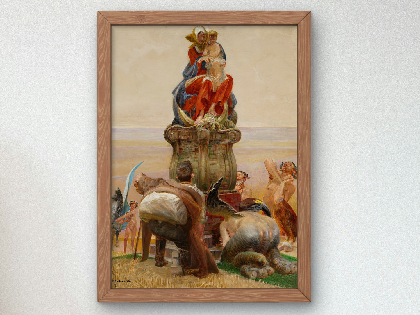 Adoration of the Madonna by Jacek Malczewski 1910, Wall Art Print, Fine Art Reproduction, Museum Quality Decor, Poster