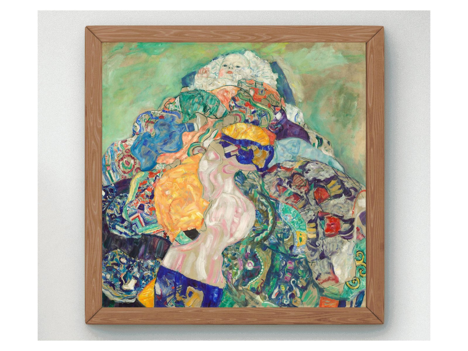 Baby Cradle by Gustav Klimt, 1918, Art Nouveau and Belle Époque, fine art print