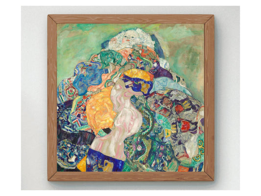 Baby Cradle by Gustav Klimt, 1918, Art Nouveau and Belle Époque, fine art print