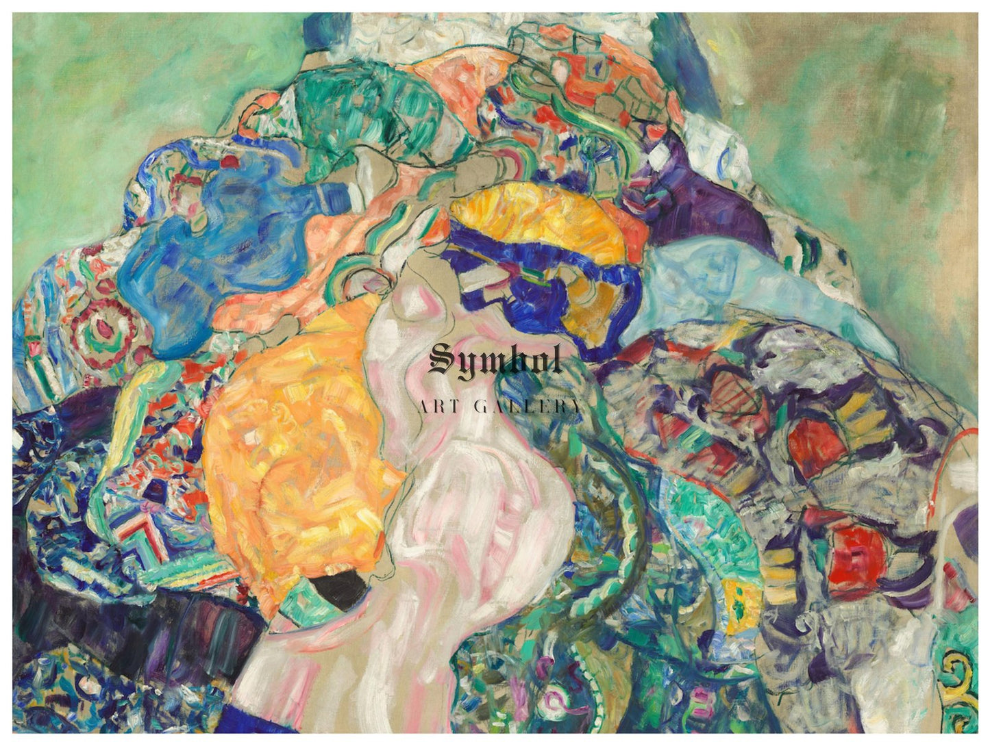 Baby Cradle by Gustav Klimt, 1918, Art Nouveau and Belle Époque, fine art print