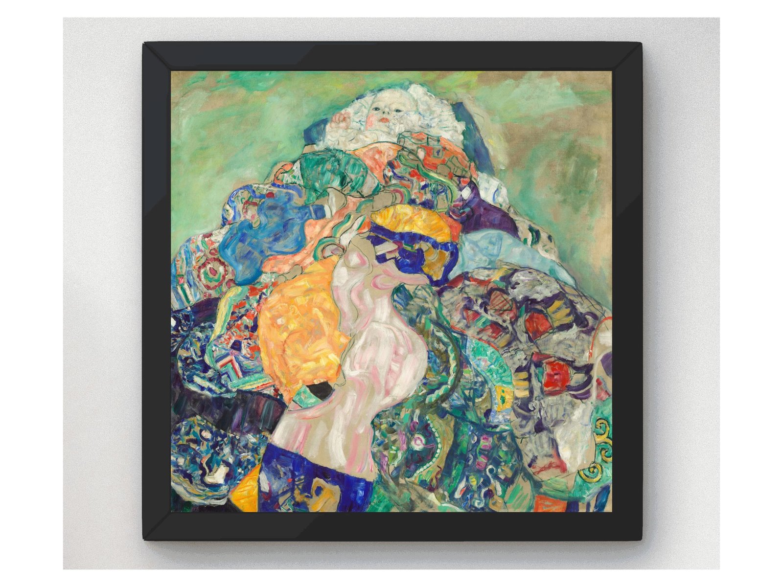 Baby Cradle by Gustav Klimt, 1918, Art Nouveau and Belle Époque, fine art print