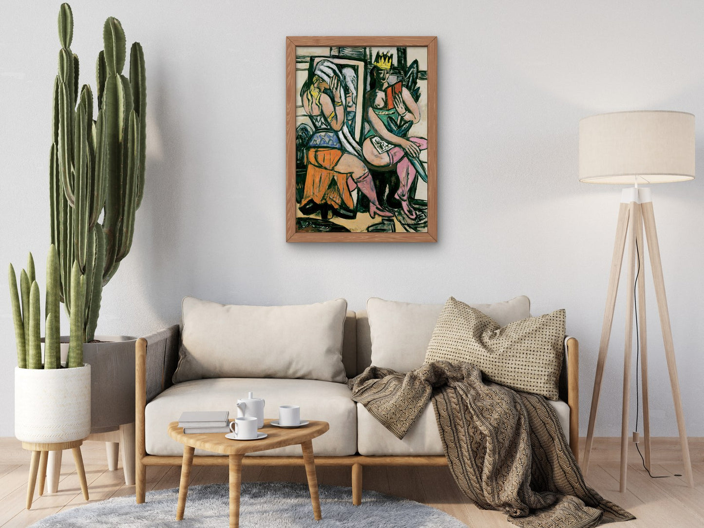 Actresses by Max Beckmann 1946, Wall Art Print, Fine Art Reproduction, Museum Quality Decor, Poster