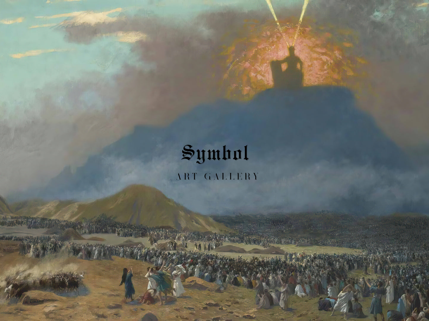 Moses on Mount Sinai by Jean Leon Gerome 1895, Wall Art Print, Fine Art Reproduction, Museum Quality Decor, Poster