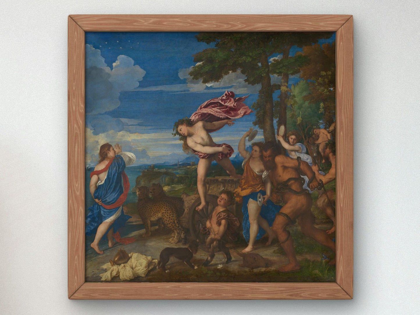 Bacchus and Ariadne by Titian, 1520, Renaissance, fine art print