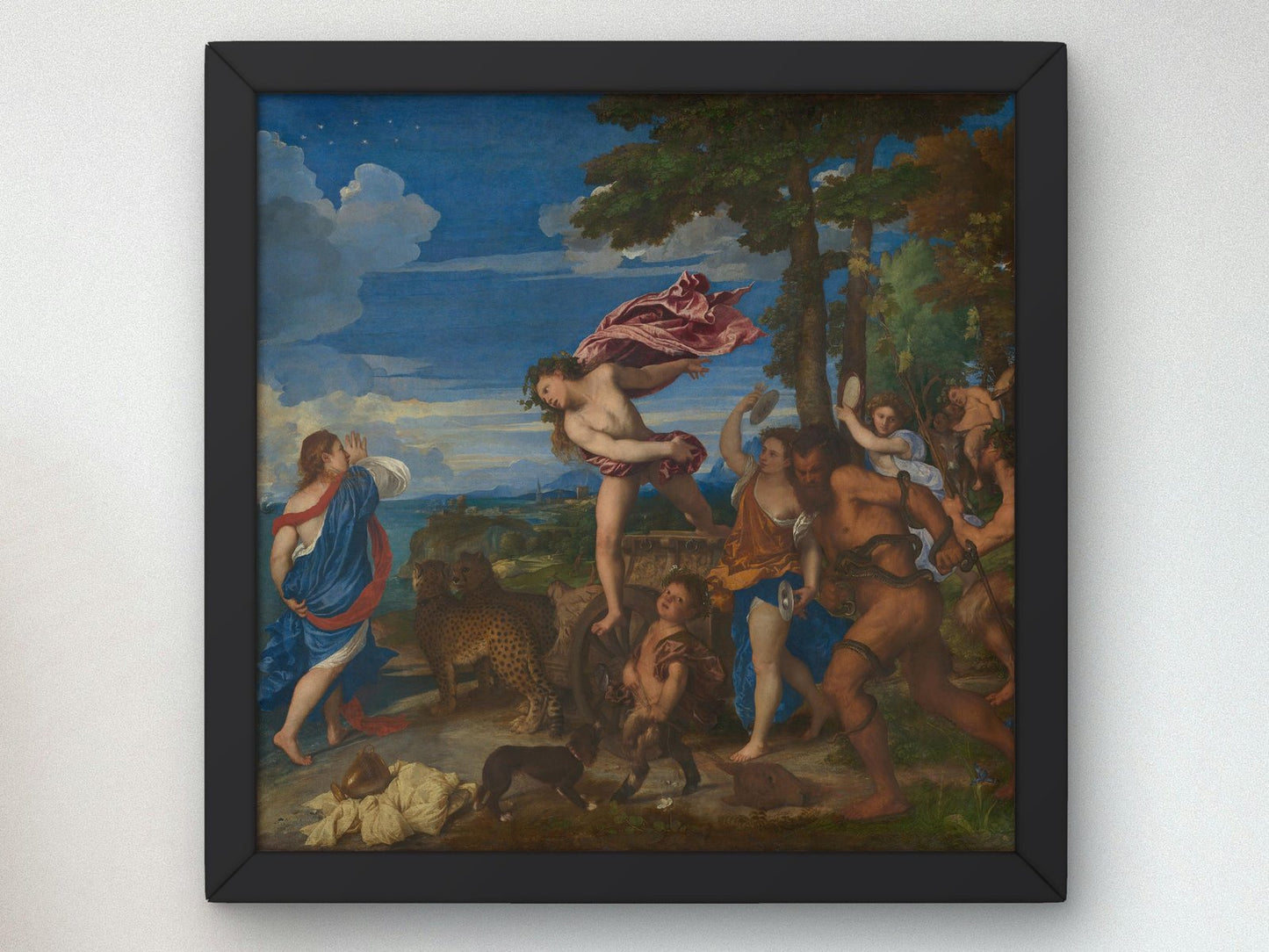 Bacchus and Ariadne by Titian, 1520, Renaissance, fine art print