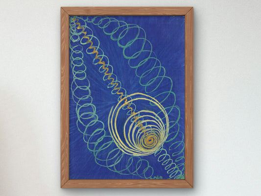 Primordial Chaos No. 16 by Hilma af Klint 1906, Wall Art Print, Fine Art Reproduction, Museum Quality Decor, Poster