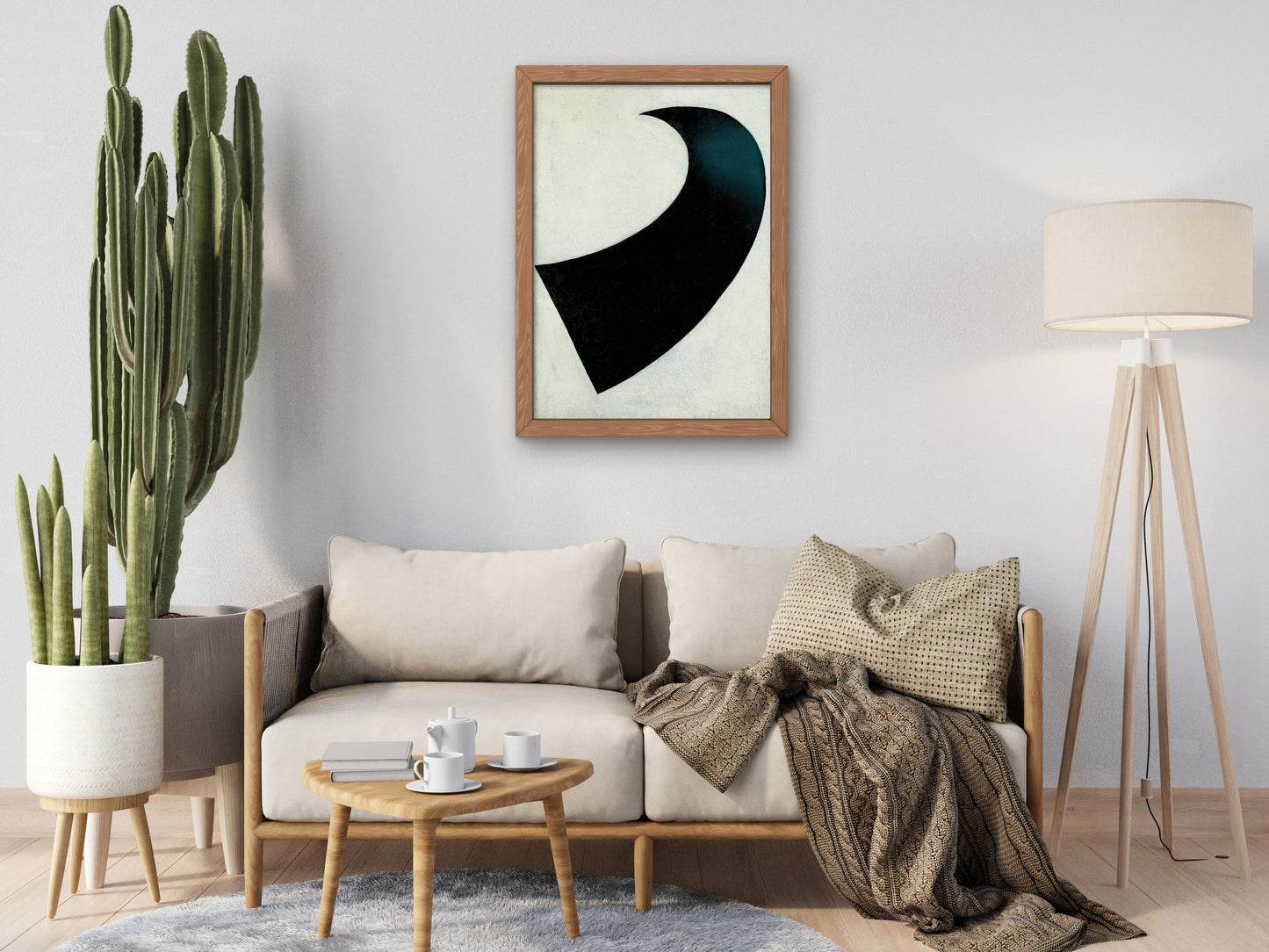 Black Crescent by Kazimir Malevich 1917, Wall Art Print, Fine Art Reproduction, Museum Quality Decor, Poster