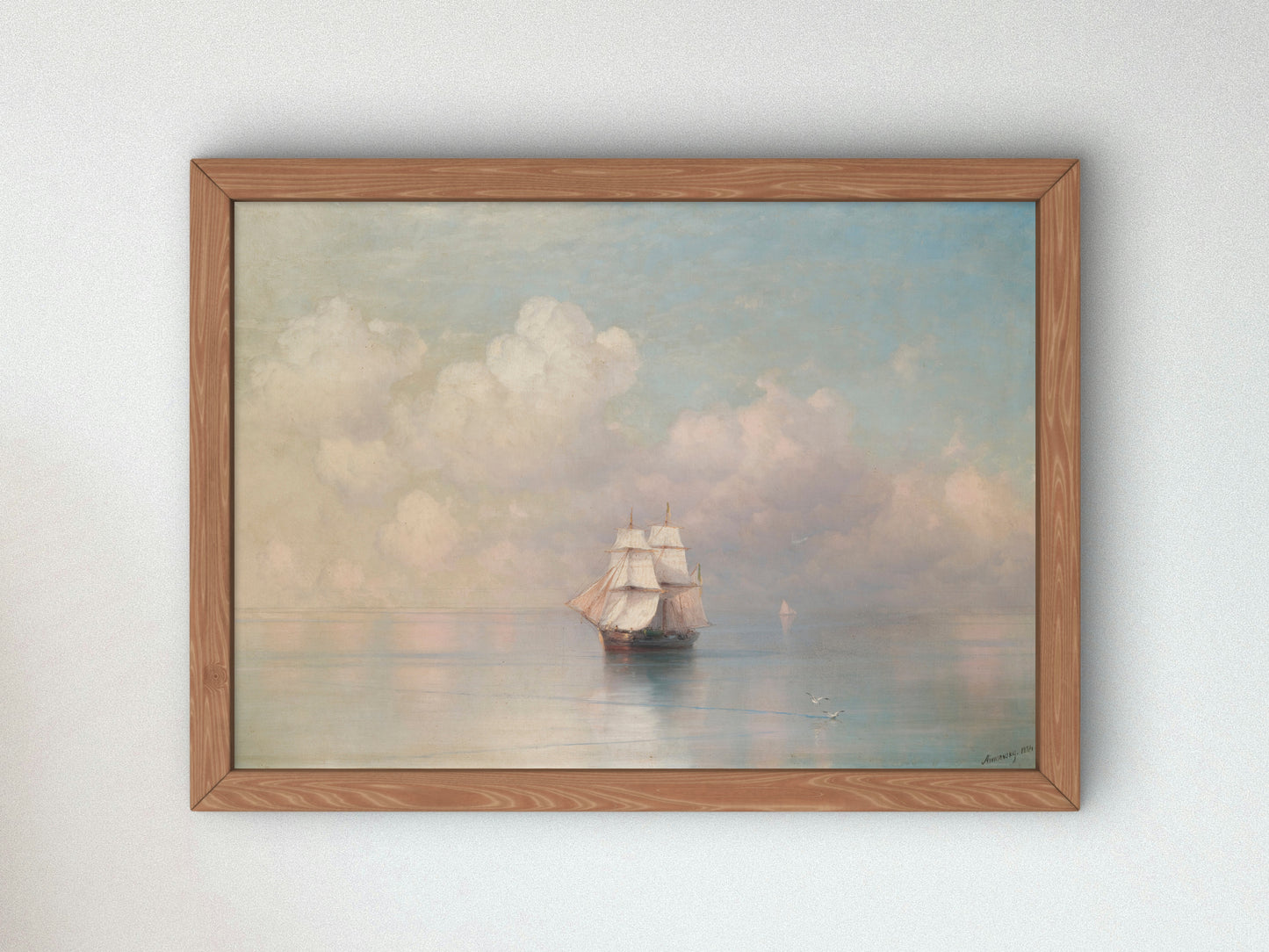 Calm Seas by Ivan Konstantinovich Aivazovsky, Wall Art Print, Fine Art Reproduction, Museum Quality Decor, Poster