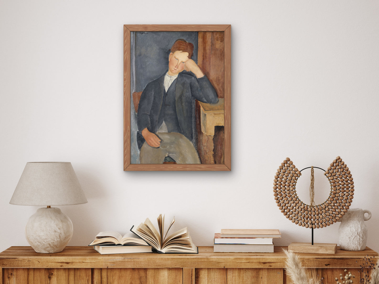 The Young Apprentice by Amedeo Modigliani 1918, Wall Art Print, Fine Art Reproduction, Museum Quality Decor, Poster