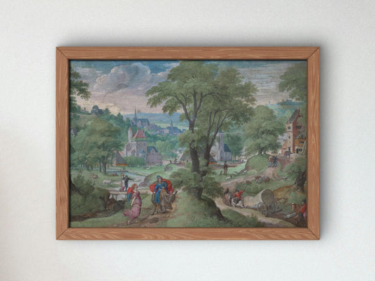 Balaam and the Ass by Hans Bol, 1583, Renaissance, fine art print