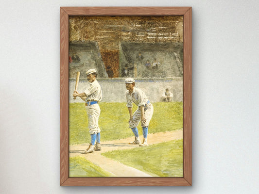Baseball Players Practicing by Thomas Eakins, 1875, Realism and Naturalism, fine art print