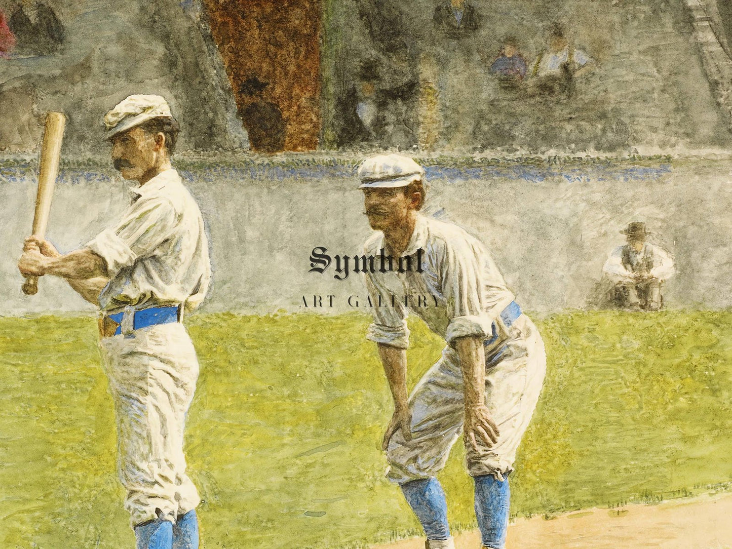 Baseball Players Practicing by Thomas Eakins, 1875, Realism and Naturalism, fine art print