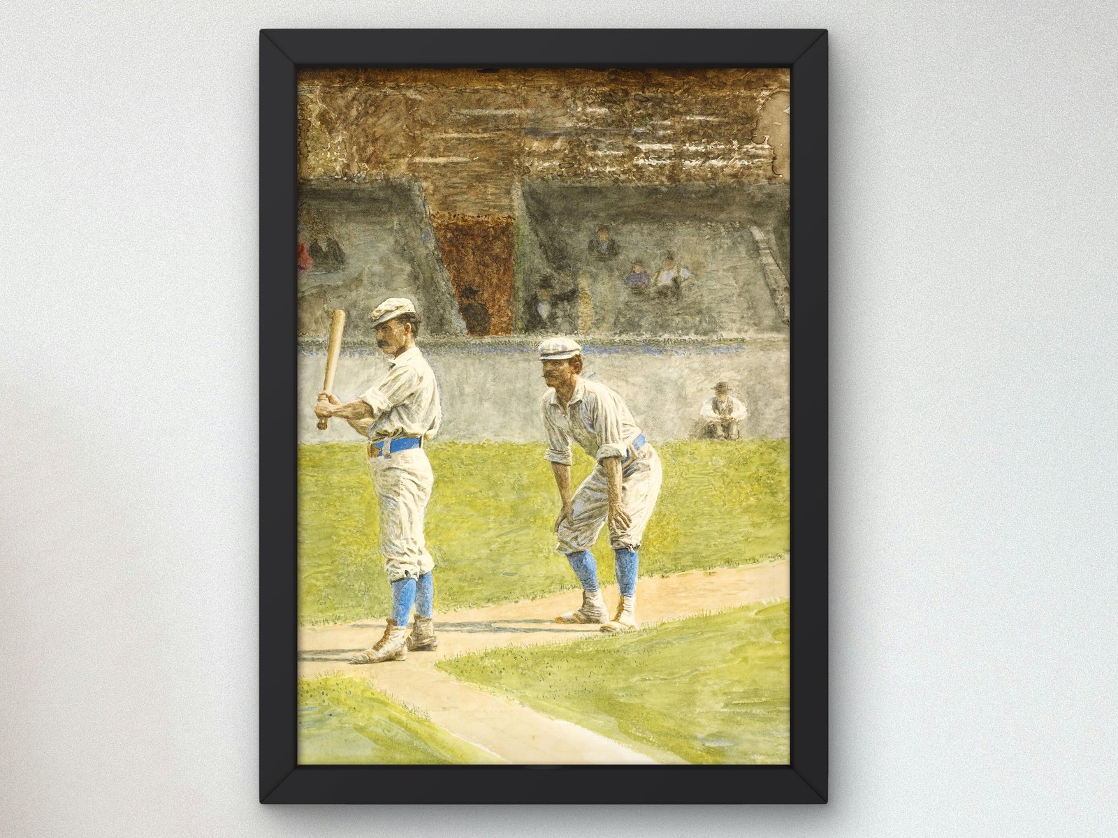Baseball Players Practicing by Thomas Eakins, 1875, Realism and Naturalism, fine art print